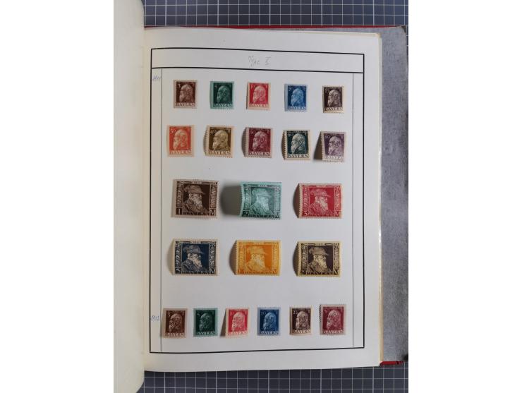 Baden bis Württemberg, ungebrauchte und gestempelte alte Sammlung, ohne große Spitzen, aber mit vielen besseren Werten und me