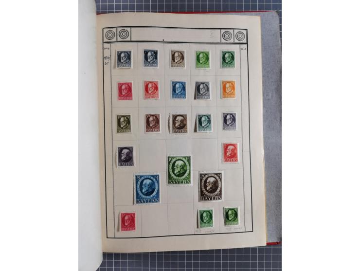 Baden bis Württemberg, ungebrauchte und gestempelte alte Sammlung, ohne große Spitzen, aber mit vielen besseren Werten und me