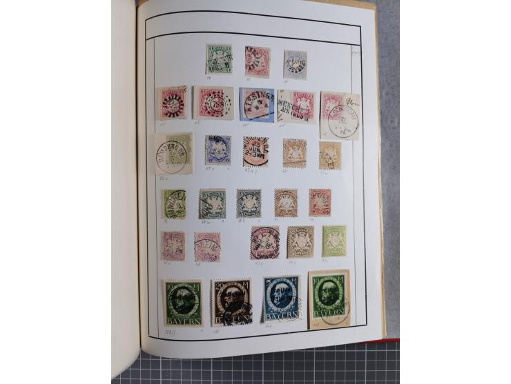 Baden bis Württemberg, ungebrauchte und gestempelte alte Sammlung, ohne große Spitzen, aber mit vielen besseren Werten und me