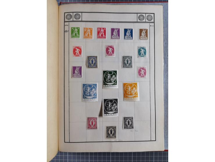 Baden bis Württemberg, ungebrauchte und gestempelte alte Sammlung, ohne große Spitzen, aber mit vielen besseren Werten und me