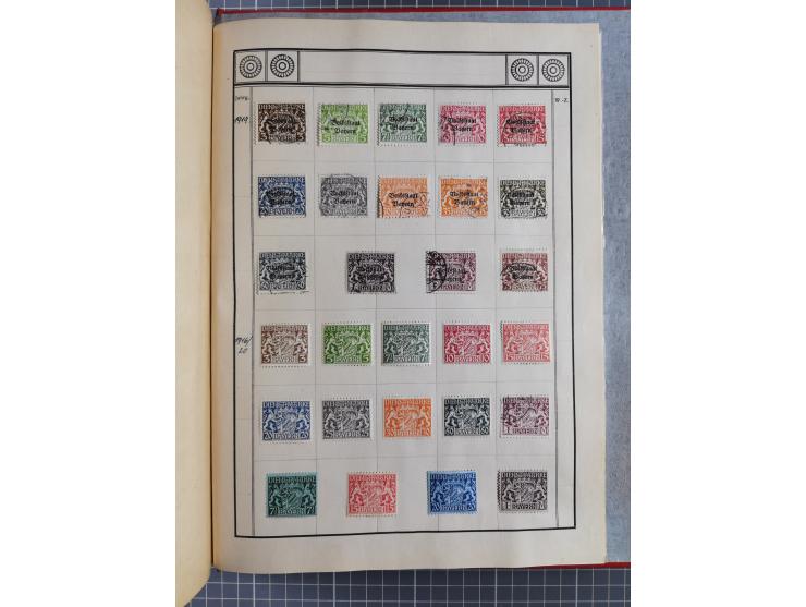 Baden bis Württemberg, ungebrauchte und gestempelte alte Sammlung, ohne große Spitzen, aber mit vielen besseren Werten und me