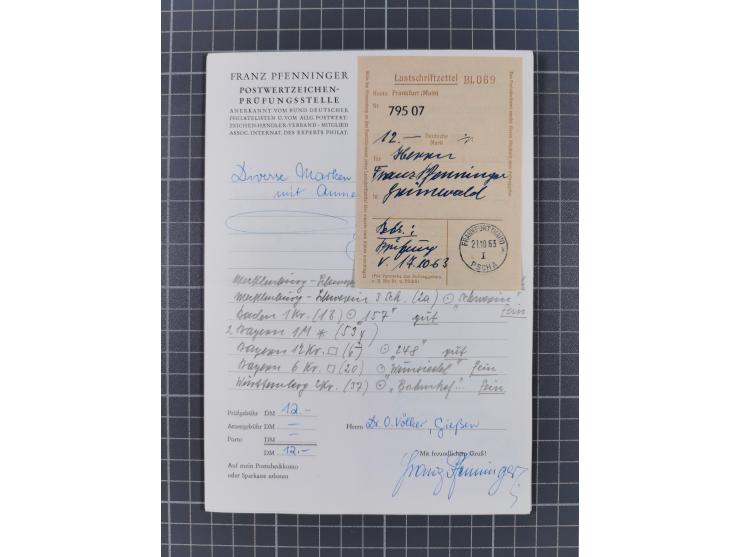 Baden bis Württemberg, ungebrauchte und gestempelte alte Sammlung, ohne große Spitzen, aber mit vielen besseren Werten und me