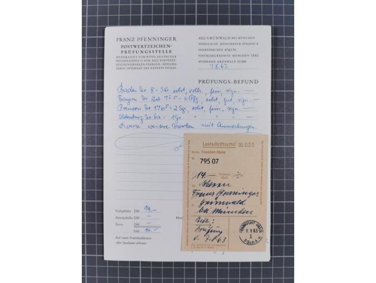 Baden bis Württemberg, ungebrauchte und gestempelte alte Sammlung, ohne große Spitzen, aber mit vielen besseren Werten und me