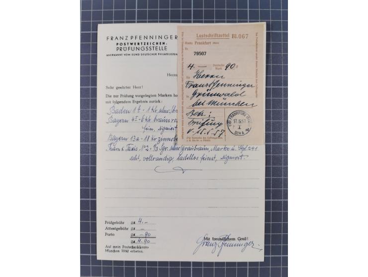 Baden bis Württemberg, ungebrauchte und gestempelte alte Sammlung, ohne große Spitzen, aber mit vielen besseren Werten und me