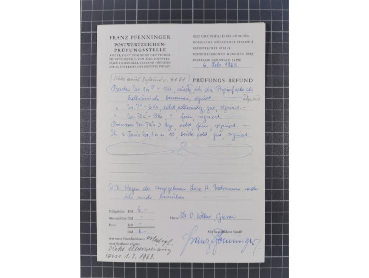Baden bis Württemberg, ungebrauchte und gestempelte alte Sammlung, ohne große Spitzen, aber mit vielen besseren Werten und me