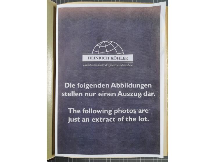 1880/1980 (ca.), alte Sammlung in 3 Bänden, dabei schöne Teile Saar, Danzig und Kolonien sowie Deutschland nach 1945&nbsp;