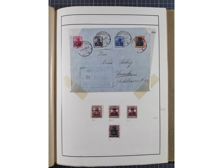 1880/1980 (ca.), alte Sammlung in 3 Bänden, dabei schöne Teile Saar, Danzig und Kolonien sowie Deutschland nach 1945&nbsp;