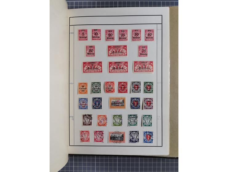 1880/1980 (ca.), alte Sammlung in 3 Bänden, dabei schöne Teile Saar, Danzig und Kolonien sowie Deutschland nach 1945&nbsp;