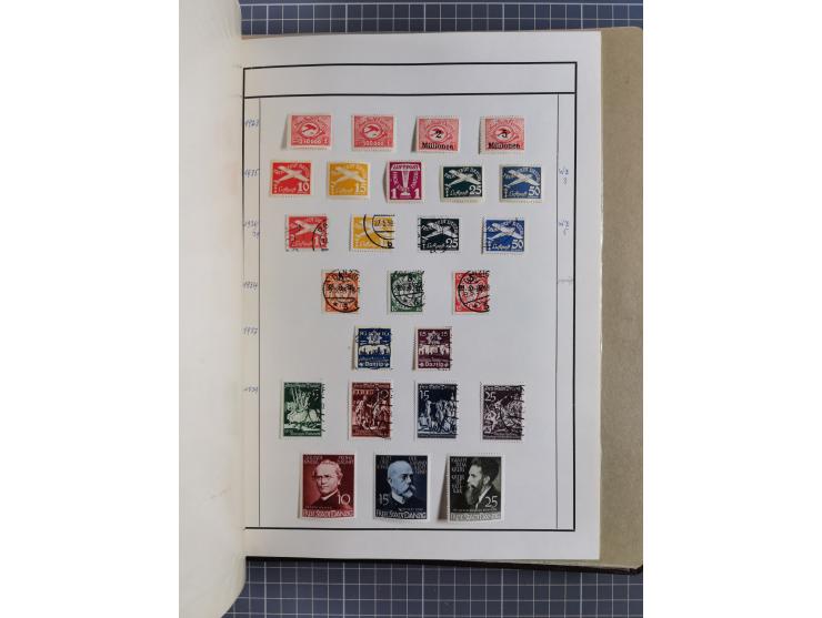 1880/1980 (ca.), alte Sammlung in 3 Bänden, dabei schöne Teile Saar, Danzig und Kolonien sowie Deutschland nach 1945&nbsp;