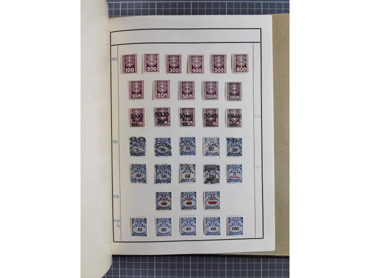 1880/1980 (ca.), alte Sammlung in 3 Bänden, dabei schöne Teile Saar, Danzig und Kolonien sowie Deutschland nach 1945&nbsp;