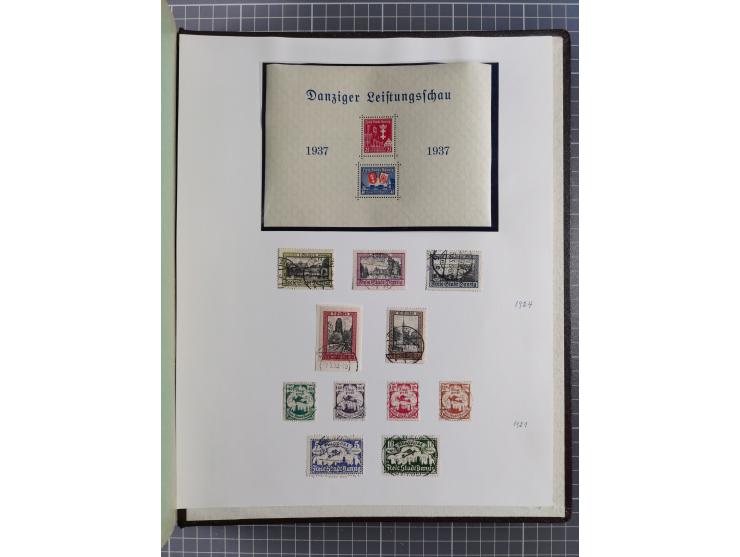 1880/1980 (ca.), alte Sammlung in 3 Bänden, dabei schöne Teile Saar, Danzig und Kolonien sowie Deutschland nach 1945&nbsp;