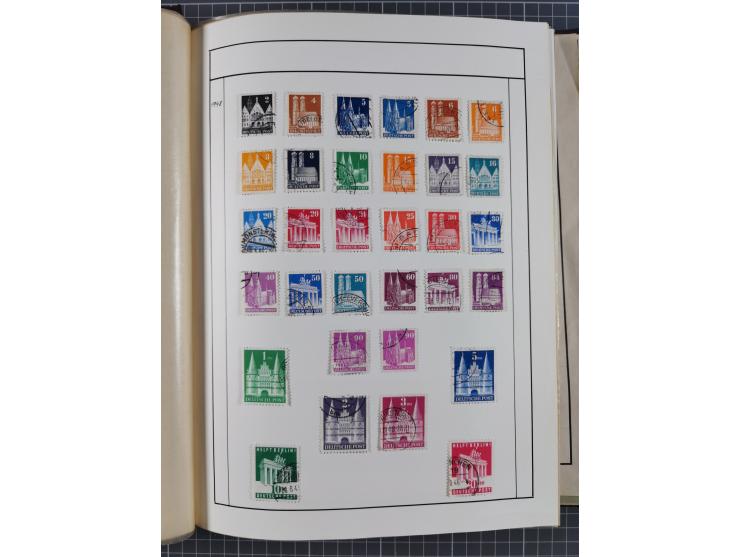 1880/1980 (ca.), alte Sammlung in 3 Bänden, dabei schöne Teile Saar, Danzig und Kolonien sowie Deutschland nach 1945&nbsp;