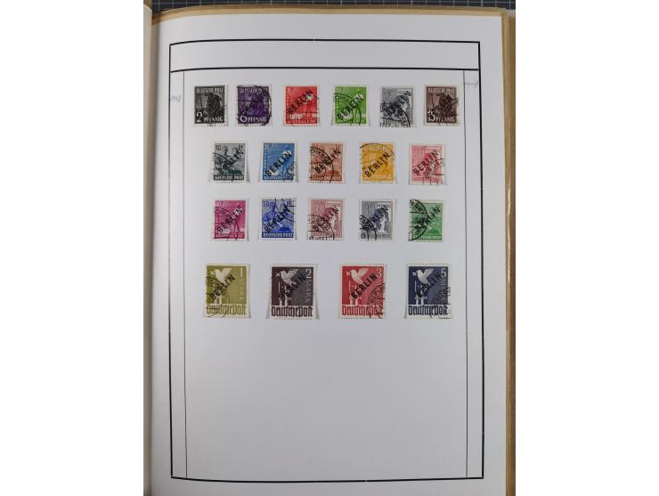 1880/1980 (ca.), alte Sammlung in 3 Bänden, dabei schöne Teile Saar, Danzig und Kolonien sowie Deutschland nach 1945&nbsp;