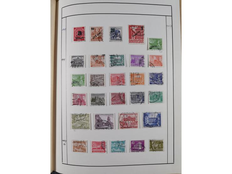 1880/1980 (ca.), alte Sammlung in 3 Bänden, dabei schöne Teile Saar, Danzig und Kolonien sowie Deutschland nach 1945&nbsp;