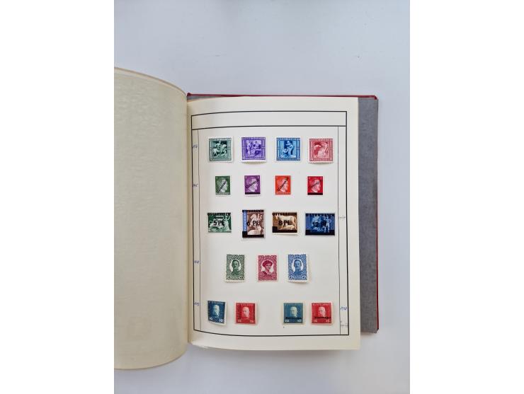 1880/1980, interesting lot in box, including collection Austria with good issues, Netherlands with 10 g. values, GB Mi. 1-2, 