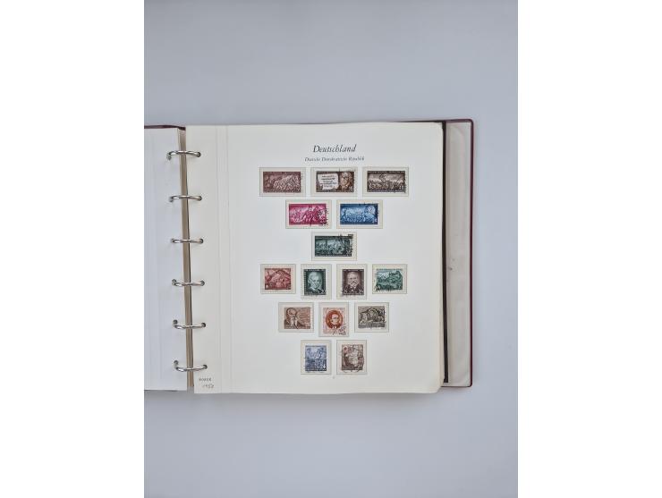 1948/90, in den Hauptnummern augenscheinlich komplette gestempelte Sammlungen Berlin 1948-90 und DDR 1949-90, sowie eine fast