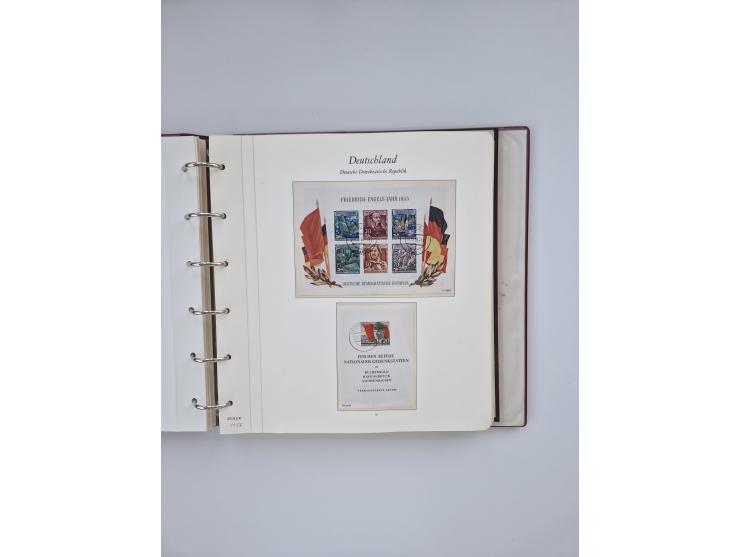 1948/90, in den Hauptnummern augenscheinlich komplette gestempelte Sammlungen Berlin 1948-90 und DDR 1949-90, sowie eine fast