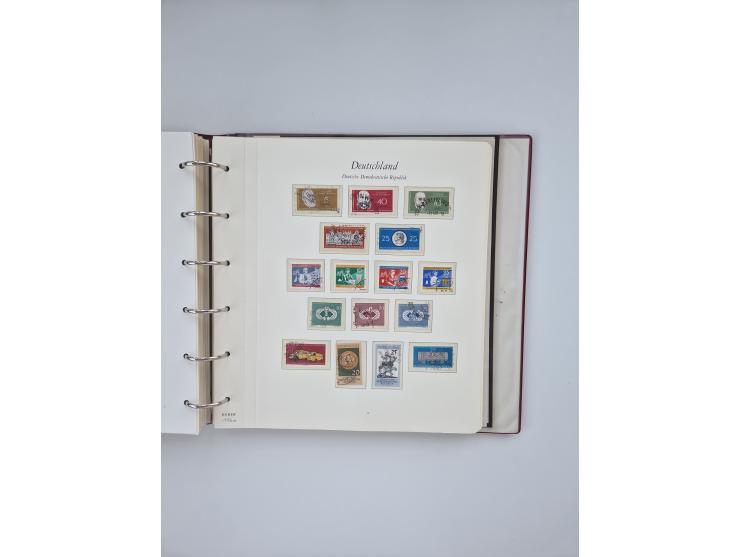 1948/90, in den Hauptnummern augenscheinlich komplette gestempelte Sammlungen Berlin 1948-90 und DDR 1949-90, sowie eine fast