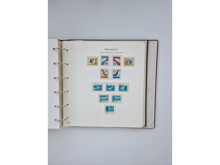 1948/90, in den Hauptnummern augenscheinlich komplette gestempelte Sammlungen Berlin 1948-90 und DDR 1949-90, sowie eine fast