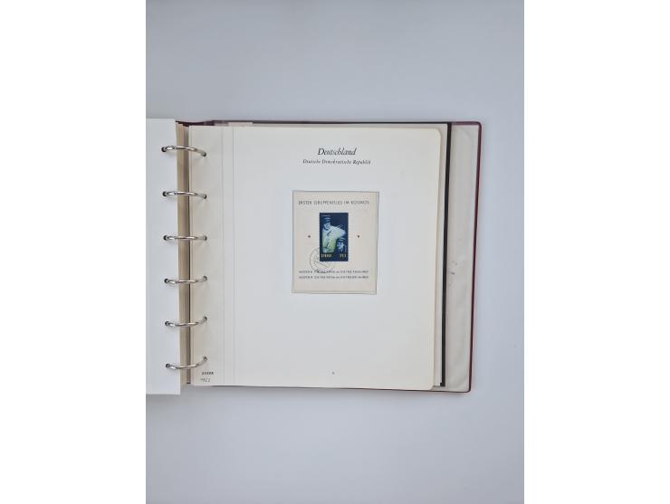 1948/90, in den Hauptnummern augenscheinlich komplette gestempelte Sammlungen Berlin 1948-90 und DDR 1949-90, sowie eine fast