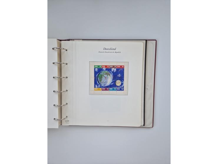 1948/90, in den Hauptnummern augenscheinlich komplette gestempelte Sammlungen Berlin 1948-90 und DDR 1949-90, sowie eine fast