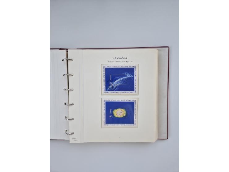 1948/90, in den Hauptnummern augenscheinlich komplette gestempelte Sammlungen Berlin 1948-90 und DDR 1949-90, sowie eine fast