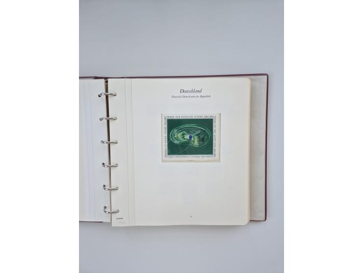 1948/90, in den Hauptnummern augenscheinlich komplette gestempelte Sammlungen Berlin 1948-90 und DDR 1949-90, sowie eine fast