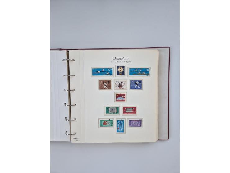 1948/90, in den Hauptnummern augenscheinlich komplette gestempelte Sammlungen Berlin 1948-90 und DDR 1949-90, sowie eine fast