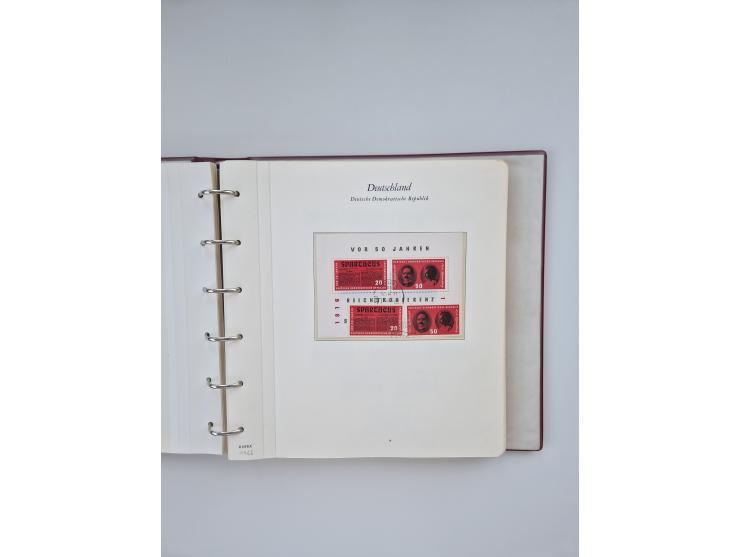 1948/90, in den Hauptnummern augenscheinlich komplette gestempelte Sammlungen Berlin 1948-90 und DDR 1949-90, sowie eine fast