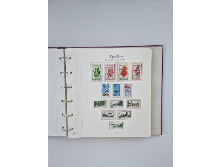 1948/90, in den Hauptnummern augenscheinlich komplette gestempelte Sammlungen Berlin 1948-90 und DDR 1949-90, sowie eine fast