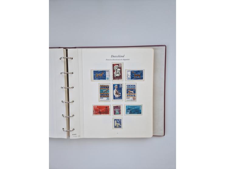 1948/90, in den Hauptnummern augenscheinlich komplette gestempelte Sammlungen Berlin 1948-90 und DDR 1949-90, sowie eine fast