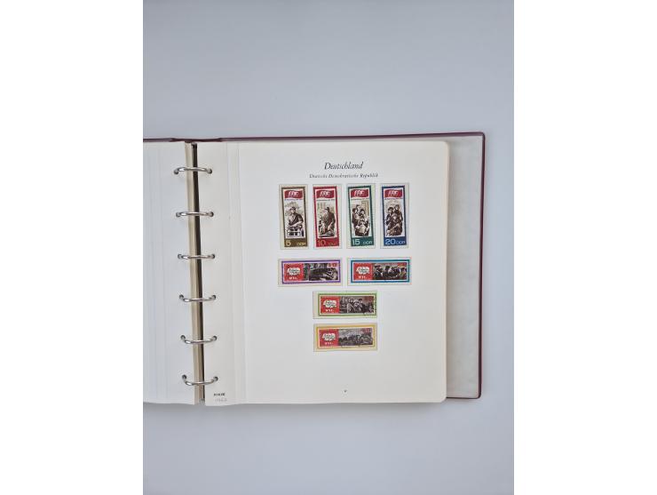 1948/90, in den Hauptnummern augenscheinlich komplette gestempelte Sammlungen Berlin 1948-90 und DDR 1949-90, sowie eine fast