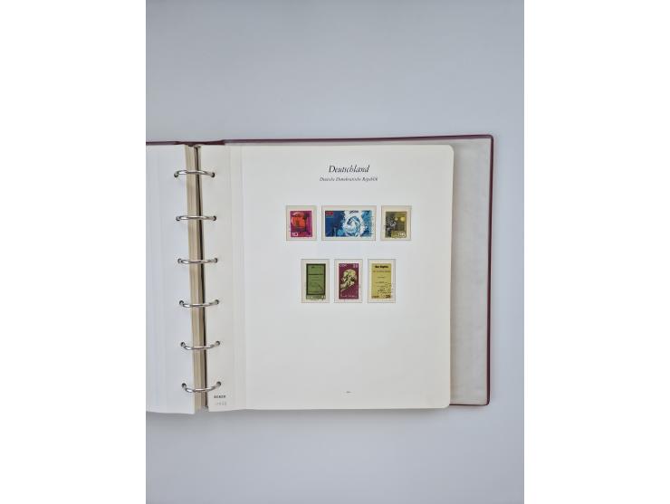 1948/90, in den Hauptnummern augenscheinlich komplette gestempelte Sammlungen Berlin 1948-90 und DDR 1949-90, sowie eine fast