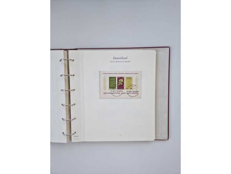 1948/90, in den Hauptnummern augenscheinlich komplette gestempelte Sammlungen Berlin 1948-90 und DDR 1949-90, sowie eine fast