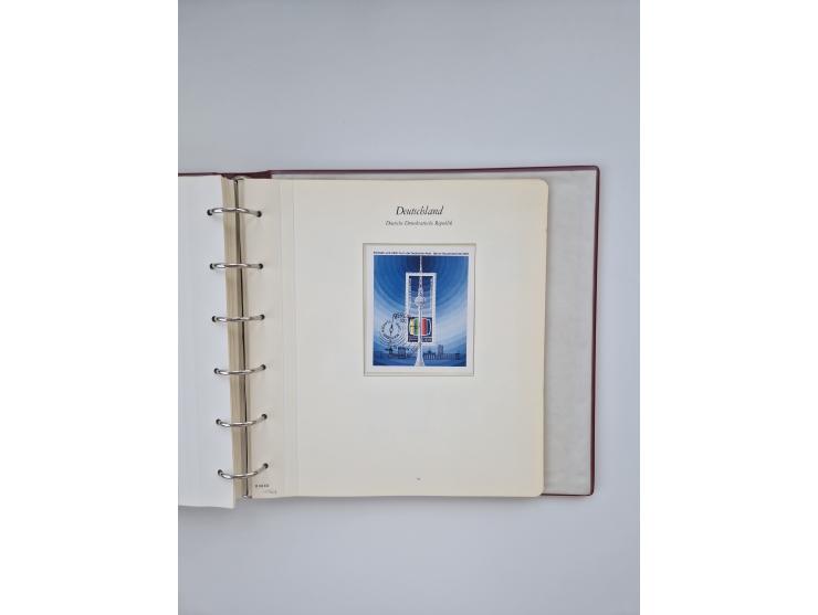 1948/90, in den Hauptnummern augenscheinlich komplette gestempelte Sammlungen Berlin 1948-90 und DDR 1949-90, sowie eine fast