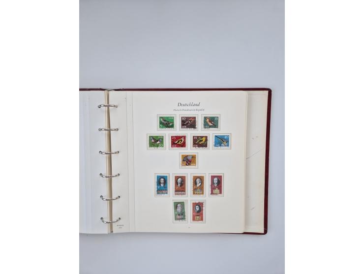1948/90, in den Hauptnummern augenscheinlich komplette gestempelte Sammlungen Berlin 1948-90 und DDR 1949-90, sowie eine fast