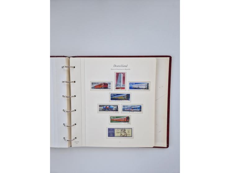 1948/90, in den Hauptnummern augenscheinlich komplette gestempelte Sammlungen Berlin 1948-90 und DDR 1949-90, sowie eine fast