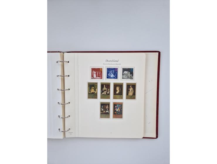 1948/90, in den Hauptnummern augenscheinlich komplette gestempelte Sammlungen Berlin 1948-90 und DDR 1949-90, sowie eine fast