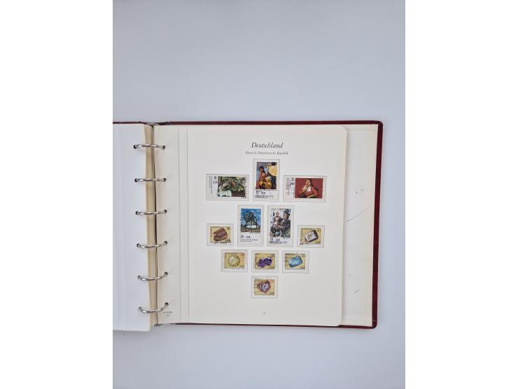 1948/90, in den Hauptnummern augenscheinlich komplette gestempelte Sammlungen Berlin 1948-90 und DDR 1949-90, sowie eine fast