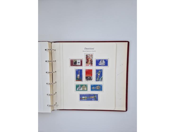 1948/90, in den Hauptnummern augenscheinlich komplette gestempelte Sammlungen Berlin 1948-90 und DDR 1949-90, sowie eine fast