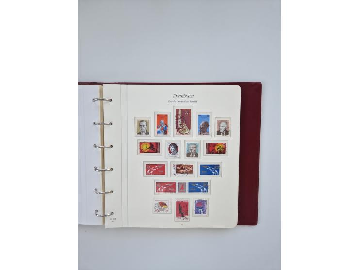 1948/90, in den Hauptnummern augenscheinlich komplette gestempelte Sammlungen Berlin 1948-90 und DDR 1949-90, sowie eine fast