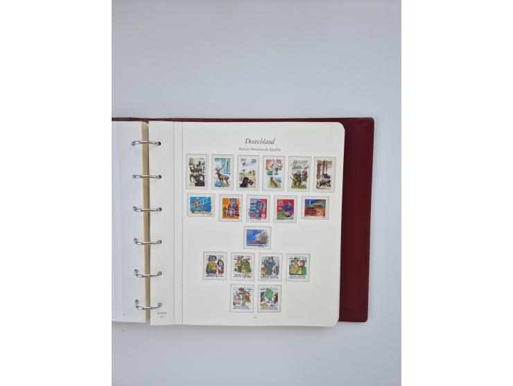 1948/90, in den Hauptnummern augenscheinlich komplette gestempelte Sammlungen Berlin 1948-90 und DDR 1949-90, sowie eine fast