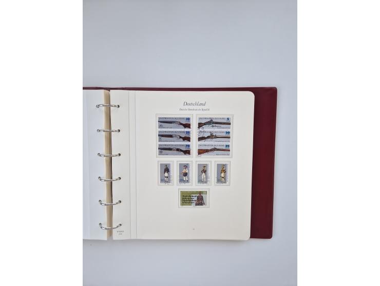 1948/90, in den Hauptnummern augenscheinlich komplette gestempelte Sammlungen Berlin 1948-90 und DDR 1949-90, sowie eine fast