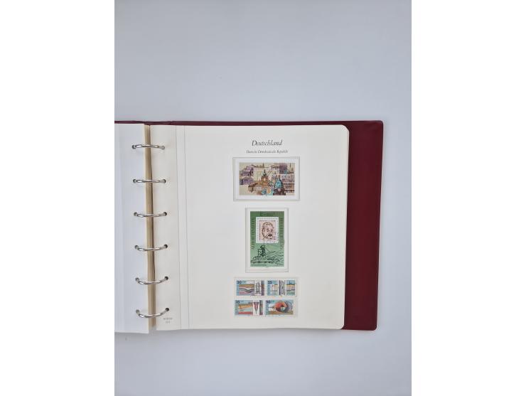 1948/90, in den Hauptnummern augenscheinlich komplette gestempelte Sammlungen Berlin 1948-90 und DDR 1949-90, sowie eine fast