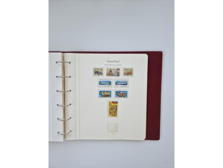 1948/90, in den Hauptnummern augenscheinlich komplette gestempelte Sammlungen Berlin 1948-90 und DDR 1949-90, sowie eine fast