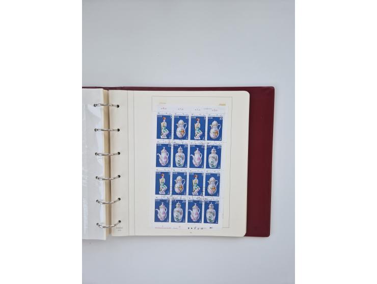 1948/90, in den Hauptnummern augenscheinlich komplette gestempelte Sammlungen Berlin 1948-90 und DDR 1949-90, sowie eine fast