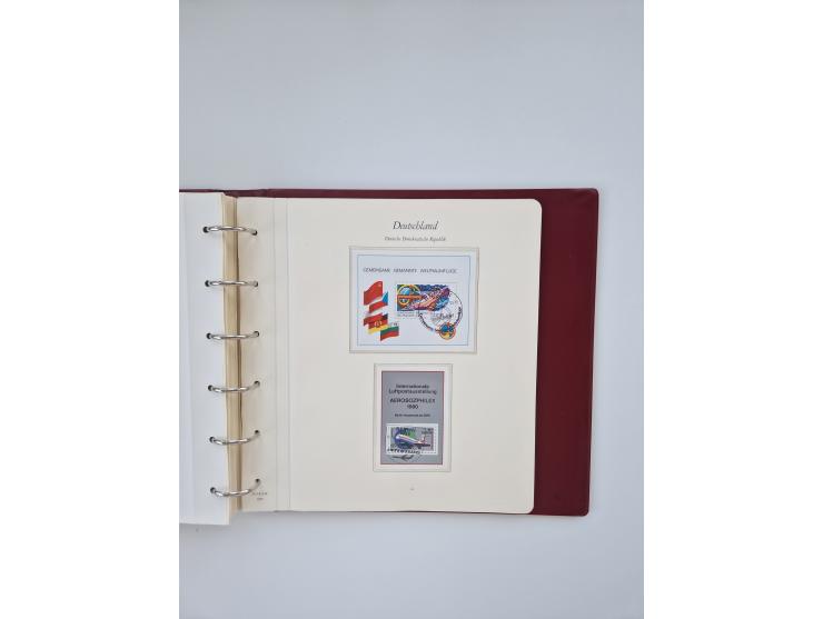 1948/90, in den Hauptnummern augenscheinlich komplette gestempelte Sammlungen Berlin 1948-90 und DDR 1949-90, sowie eine fast