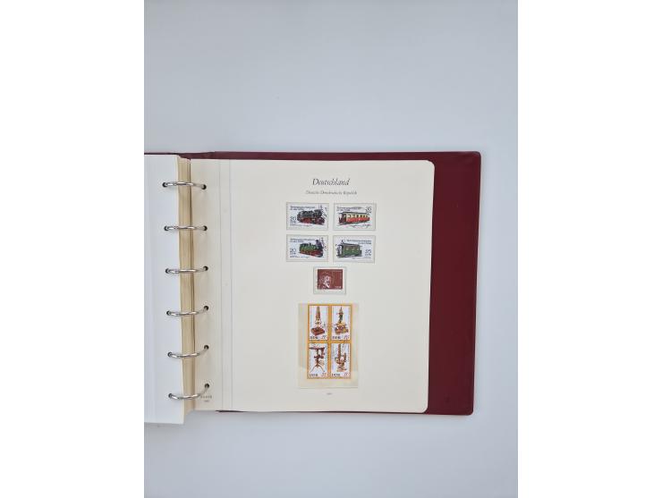 1948/90, in den Hauptnummern augenscheinlich komplette gestempelte Sammlungen Berlin 1948-90 und DDR 1949-90, sowie eine fast