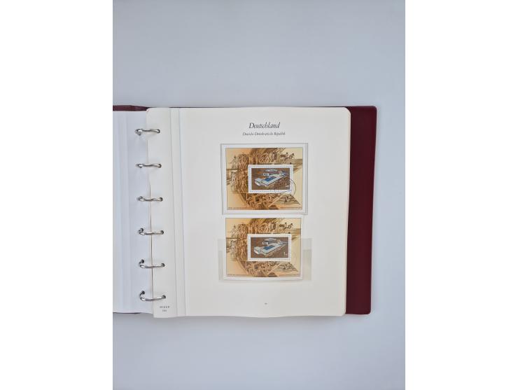 1948/90, in den Hauptnummern augenscheinlich komplette gestempelte Sammlungen Berlin 1948-90 und DDR 1949-90, sowie eine fast