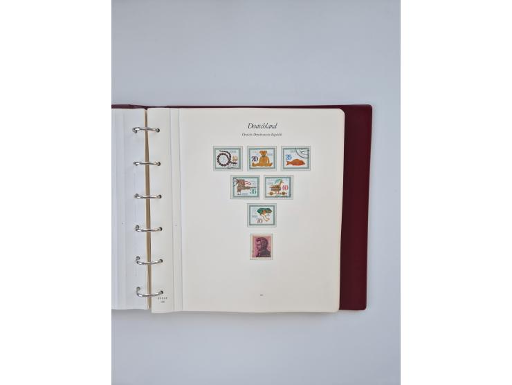 1948/90, in den Hauptnummern augenscheinlich komplette gestempelte Sammlungen Berlin 1948-90 und DDR 1949-90, sowie eine fast